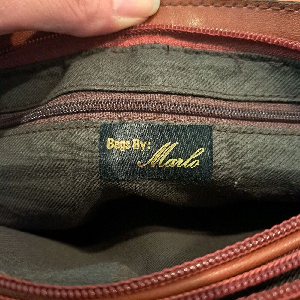 Marlo Shoulder Weave Purse, Double Zipper Opening - Picture 4 of 6